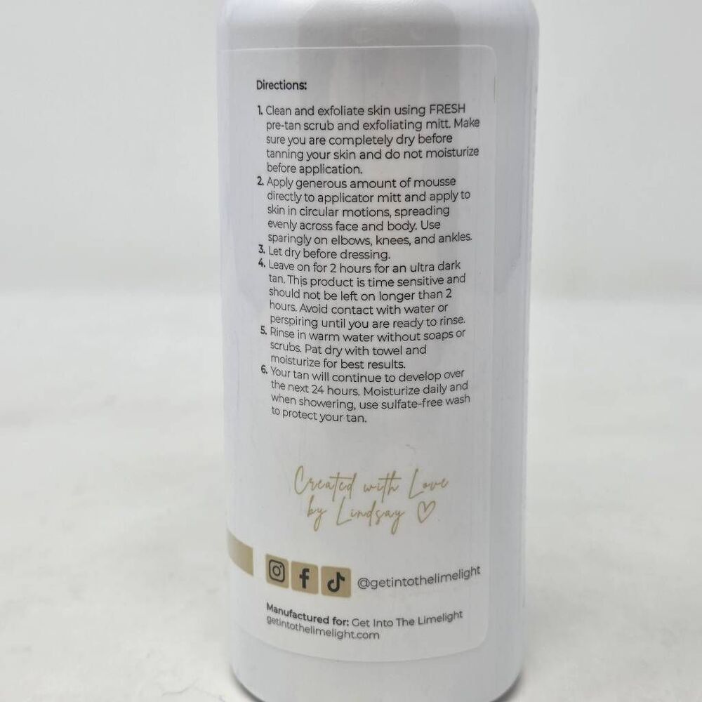 GET INTO THE LIMELIGHT EXPRESS SELF TAN 2 HOUR ULTRA DARK LUXURY 8 OZ. NEW - Picture 2 of 5